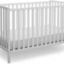 Delta Children Heartland 4-in-1 Convertible Crib - Greenguard Gold Certified, Bianca White