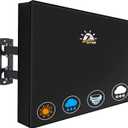 Zettum Outdoor TV Cover 32 Inch - 600D TV Cover Weatherproof & Waterproof for 28 to 32 Inch TV, Heavy Duty TV Enclosure Protector for Outside Flat Screen TV (Size: 30"L x 6"D x 20"H)