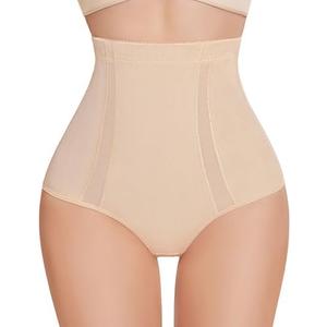 SIMIYA Thong Shapewear Tummy Control for Women High Waist Stay-Put Body Shaper Underwear Girdle Compression Shapewear Thong size L