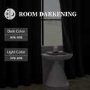 HUTO Blackout Curtains and Drapes for Bedroom - Extra Long Room Darkening Thermal Insulated Solid Window Antique Copper Grommet Draperies for Living Room (Black, 1 Pair, 52 x 96-Inch)