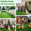 Artificial Turf Grass Outdoor - Synthetic Realistic Fake Grass Indoor Turf Rug with Drainage Holes for Patio, Balcony, Backyard, Landscape Decoration - Pet Friendly Dog Grass Mat (6FT x 10FT)