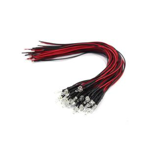 20pcs Pre Wired 2mm Warm White Led Lamp Light Set 12V ~ 18V for Train Layout