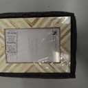 Handicrafts Home 4 by 6 Brown Vintage Picture Frame  Handmade chevron Bone Inlay Photo Frame for Rustic Farmhouse Decor, Neutral Home Aesthetic, Modern Boho Wall Decor, Vintage Shelf Styling, Living Room & Bedroom Picture Frame, Perfect for Wedding, Christmas Gift, Decor & Holiday