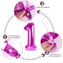 2 x Number 0 Balloons 40 Inch Rose Purple Number Balloons for 10 20 30 40 50 60 70 80 90 100 Numbers Balloon Birthday Decorations Wedding Event Baby Shower