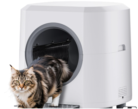 Automatic Litter Box, Self Cleaning Litter Box, Odor Control, 90L Large Capacity with APP Control and Safety Sensor, Ellenpent, for Multiple Cats, Large Cat, with 3 Rolls Garbage Bags