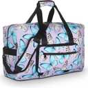 F.FETIVIN Weekender Bag Carry On Travel Duffle Medium Overnight Bag for Women(Butterfly) (A-Butterfly)