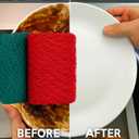 3 x 3 Non-Scratch Mesh Dish Washing Net Cloths Odorless, Quick-Dry Scrubbing Dish Cloths for Kitchen Cleaning, Nonstick Cookware, Pots, Pans & Glassware Reusable Durable Sponge Alternative