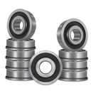 DEEG 10PCS Flanged Ball Bearings ID 1/2" x OD 1-3/8"for Lawn Mower, Wheelbarrows, Windmill,Carts & Hand Trucks Wheel Hub.Replacement for Marathon, Exmark, Stens, Prime Line  Sunbelt and More