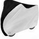Bike Covers, Outdoor Waterproof Bicycle Covers with Lock Hole for Mountain Road Electric Bikes, 
White