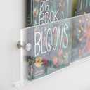 4-Pack 24" Acrylic Magazine Holder Vinyl Records Holder, Display Floating Bookshelves Wall Mounted, Hanging Nursery Book Shelves for Waiting Room, Living Room, Office