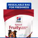 Hill's Natural Fruity Crunchy Snacks, All Life Stages, Great Taste, Dog Treats, Cranberries & Oatmeal , 8 oz Bag (8 Ounce (Pack of 1))