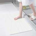 THMINS 2 Pack Extra Large Stone Bath Mat, 32''x20'' Non-Slip Diatomaceous Earth Stone Bath Mat, Super Absorbent Quick Drying for Bathroom, Easy to Clean