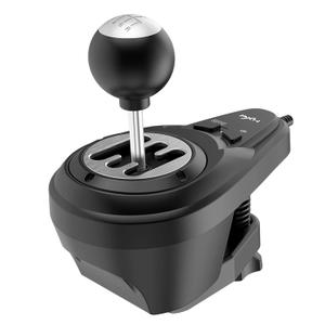 PXN A7 Racing wheel Gear Shifter, 6 +1 Shifter Metal disk with Handbrake Button and Shift Button for High & Low Gear Universal Includes DIN-USB, DIN-RJ11, DIN-DIN cables Shifter for PS4 /PS5/PC/XBOX