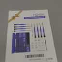 Upgrade Version Magnetic Eye Glass Repairing Kit, Eyeglass Repair Tool Kit with Compact Screw Box Include Nose Pads, Precision Screwdriver Set, Screws, Tweezer for Eyeglass, Sunglass, Spectacles Watch