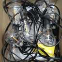 Outdoor String Lights 36FT Patio Light Waterproof for Backyard Porch Bistro | 1.8FT Bulbs Spacing,36 FT Connectable Outside Lights with 22 Shatterproof Dimmable A39 LED Bulbs for Garden Balcony Party
