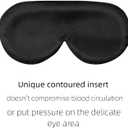 ALASKA BEAR Sleep Mask with Silk-Covered Headband for Hair Care, Silk Eye Mask Comfortable Scrunchy Band Over Ears (Built-in Contour Insert, Luxury 22 Momme)