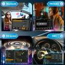 Single Din Car Stereo with Carplay & Android Auto, 9 inch Touchscreen Car Radio with Bluetooth FM Radio Mirror Link for iOS/Android USB/Type-C Input SWC Backup Camera Remote Control