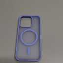 SUPFINE Magnetic for iPhone 15 Pro Case (Compatible with MagSafe) (Military Grade Drop Protection) Translucent Matte Shockproof with Anti-Fingerprint Phone Case,Blue Purple