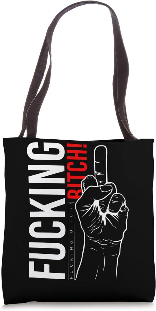 Middle Finger Tote Bag (16 inches)