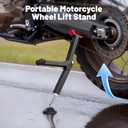 Motorcycle Rear and Front Wheel Lift Stand Trail Stand Easy And Portable-Second Generation New Design for Most Motorcycle Wheels