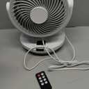 Fan for Bedroom, 13" Air Circulator Fans with Remote, 120Vertical Manual +90Oscillating Desk fan, 60ft Powerful Airflow, Portable Fan With 4 Speeds, 4 Modes, 12H Timer, 25dB Quiet Smallfan (White)