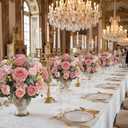 12 Bundles Peony Artificial Flowers, Peonies Artificial Flowers with Peonies Fake Peony Flower Bouquets for Home Decor, Wedding, Table Centerpieces (Pink, Peonies and Roses)