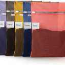 5-Pack Mesh Laundry Bags with ID Label, Sturdy Laundry Bags for Delicates, Hosiery, Underwear,Travel and Organize- 5 Color(14x20 Inch)