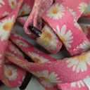 QQPETS Dog Harness Leash Set Adjustable Heavy Duty No Pull Halter Harnesses for Dogs Back Clip Anti-Twist Perfect for Walking (S(14"-20" Chest Girth), Daisy)