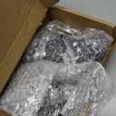 2 Inch Swivel Caster Wheels Set of 4, Metric M8-1.25 Threaded stem(Bolt Diameter 8mm, Length:1) Durable Soft Rubber casters with Double Lock Mechanism, castors for Carpet Hardwood Floor.