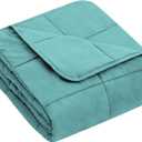 yescool Weighted Blanket (3 lbs, 36" x 48", Teal) Cooling Heavy Blanket for Sleeping Perfect for 20-40 lbs, Breathable Blanket with Premium Glass Bead, Machine Washable