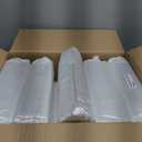 5-Tier Tall Narrow Storage Cabinet with Transparent Doors and Shelves,Plastic Slim Bathroom Organizer, Foldable Storage Cabinet for Small Space, Bathroom, Kitchen