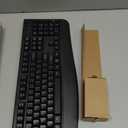 Wireless Keyboard and Mouse Combo, Full-Sized 2.4GHz Wireless Keyboard with Comfortable Palm Rest and Optical Wireless Mouse for Windows, Mac OS PC/Desktops/Computer/Laptops (Black)