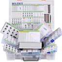 5162pcs DIY Electronics Components Kit Assortment, Resistors, Inductors, Capacitors, LED, Triode, ICS, Diodes, PCB, Potentiometer, Pin Header, Jumper Wire, Terminals, Tactswitch
