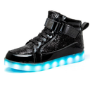 IGxx LED Light Up Shoes for Men USB Recharging High Top LED Sneakers Women Kids 46