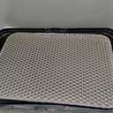 Stainless Steel Cat Litter Box, XL Enclosed Cat Litter Box with Lid, Easy to Clean High-Sided Metal Kitty with Top Entry, Scoop, Mat, Brush & Foot Pedal-Black
