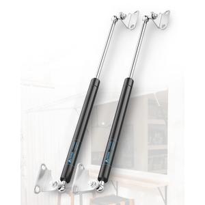 ARANA Gas Struts 20 inch 45LB Gas Spring Shocks Props with Mounting Bracket, 20" 200N Hydraulic Lift Support Gas Piston for TV Cabinet Door Bench Lid Light Window Floor Hatch Storage Box Lid, 2Pcs