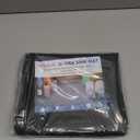 Silicone Under Sink Mat 34" x 19", kitchen Essentials and Gadgets, Shelf liner and Cabinet Protector, Home Organizers and Storage, Waterproof Bathroom Tray (Black)