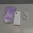 USB Plug-in Heating Pad for Travel Warmth Outdoors, Non-Rechargeable Small Heated Pad 5V Heat Therapy for Pain Relief Abdomen Cramps, 3 Heat Settings & Auto Shut Off (12"x 16") Purple