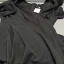 WEACZZY Formal Dresses for Women Gowns Evening Party Cocktail Dress Long Split Elegant V Neck Wrap Ruffle Wedding Guest Dresses, Black, L