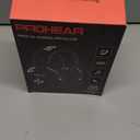 PROHEAR 037 Bluetooth 6.0 Hearing Protection Headphones with Rechargeable 1500mAh Battery, 30dB SNR Safety Noise Reduction Ear Muffs 120H Playtime for Mowing, Workshops, Snowblowing - Black