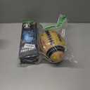 Light Up Football Birthday Gift for Kids & Teens 3-15+,RGB Rechargeable Waterproof Glow in The Dark Ball with Pump & USB Cable, Tri-Color (Red, Green, Blue), Size 6, Outdoor Night Games