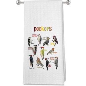 Colorful Bird Decorative Kitchen Towels and Dishcloths, Birds Gifts Hand Towels, Birds Gifts for Bird Lovers, Farmhouse Drying Cloth Dish Tea Towel for Bathroom Kitchen, 1624 Inches