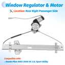 Window Regulator with Motor Rear Right Passenger Side, OE 748-513