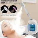 Facial Steamer, Face Steamer for Esthetician and Nano Ionic Portable Ozone Hair Steamer, Professional Facial Steamer for Home Facial Spa(White)
