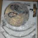 Gold Chandeliers for Dining Room Light Fixture, Foyer Lighting Fixtures Pendant Lights Kitchen Island, Adjustable Glass Modern Farmhouse Chandelier for Entryway, Bedroom, Bathroom, Foyer, Living Room