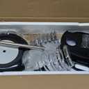 Hair Dryer Stand,Twisty Style Acrylic Top Holder,Hair Styling Appliances with Tray Two Spiral Holders and Heavy Base for Hair Dryer,Flat Iron,Curling Stick,Hair Straightener,Brush (Crystal)