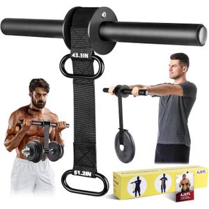Forearm Strengthener and Wrist Roller, 43.3 in Or 51.2 in Ultra-Strong Nylon Webbing Wrist & Forearm Blaster with Quick Locking Mechanism, Durable Anti-Slip Grip Handles for Forearm Strength Training
