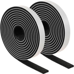 Furnigear Felt Strips with Adhesive Backing Heavy Duty Cuttable Felt Tape Roll Furniture Pads for Chair Legs - Protecting Hardwood Floors, Chair Wall Protector (Black, 80 x 0.5 x 0.14 Inch)