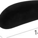 DOITOOL 10Pcs Velvet Hangers Shoulder Form Hanger Shoulder Pads Black Protectors 0.2 Inch Wide Non-Slip Shaper for Velvet Flocking s