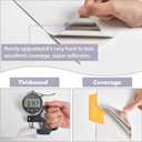 Rugreat Matte White Peel and Stick Wallpaper Paintable 591inL 24inW